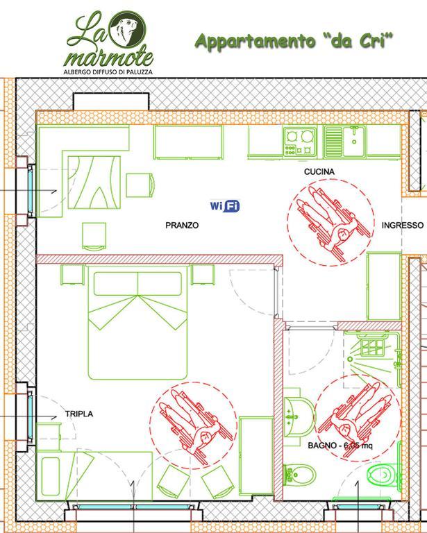 La Marmote Albergo Diffuso Di Paluzza Testeons 外观 照片